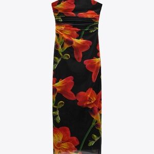 Printed fitted dress